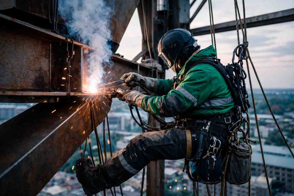 Сварочные работы в Екатеринбурге и области — монтаж и ремонт — Промышленный альпинизм АЛЬП96
